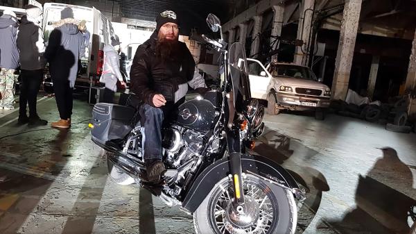 Marcin na motocyklu