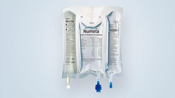 NUMETA G13E - triple-chamber ready-to-use parenteral intravenous nutrition